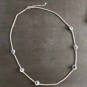 Necklace with bedazzled jewels